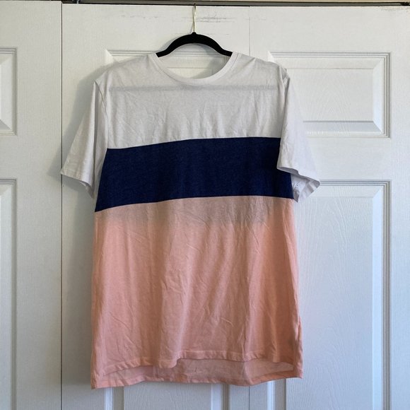 Old Navy Shirt Top Soft Wash Tee Colorblocked Size XL - Picture 1 of 3